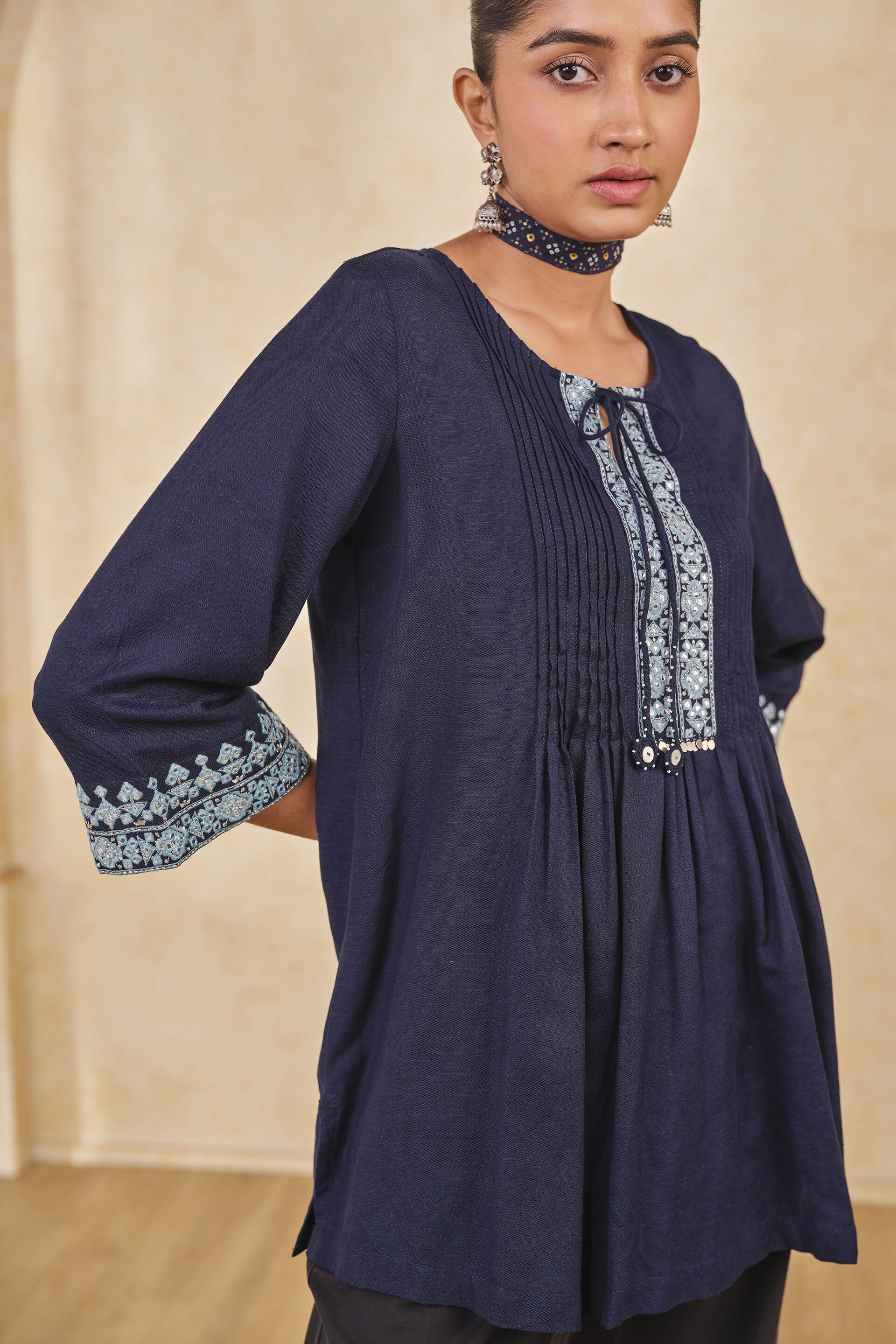 Shahi Neela Top, Blue, image 5